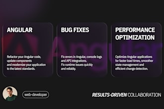 fix angular bugs, errors, performance and API issues