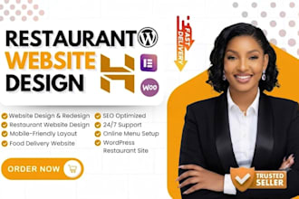build restaurant website food business site with online menu and booking system