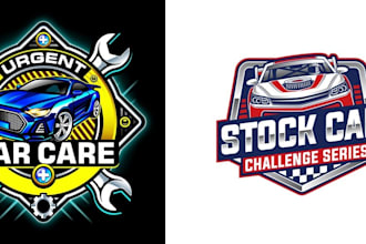 do auto detailing auto mobile and car wash logo design