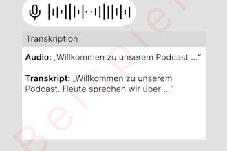 do your next german transcription