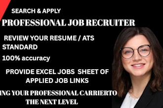 search and apply for job hunt, application, remote
