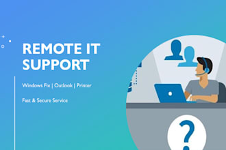 fix windows errors and provide remote IT support