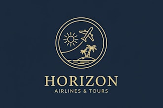 design gorgeous vacation and airline logo for your business