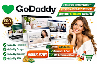 design godaddy website redesign godaddy website develop godaddy website