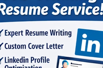 write and design ats friendly professional resume and cover letter