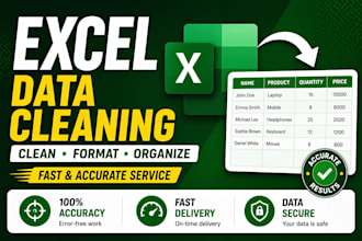 clean and format excel data