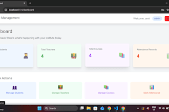 develop a custom institute management system with mern stack