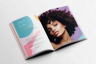 design product catalog, brochure, magazine, lookbook