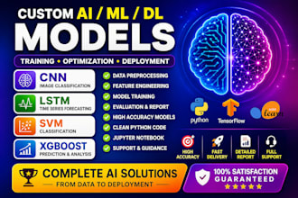 create ai models using CNN lstm svm, and xgboost