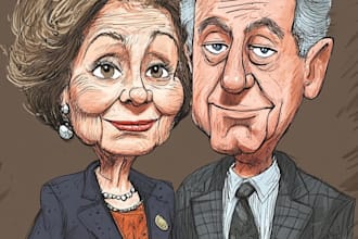 do digital political cartoon for political cartoon
