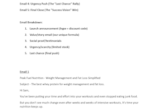 write effective email sequence for your business