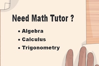 be your mathematics tutor for calculus and trigonometry
