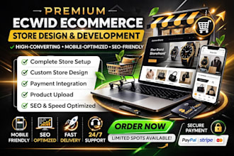 design ecwid website, redesign ecwid ecommerce website and ecwid product listing