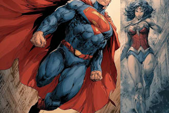 superhero comic page superhero character for comics