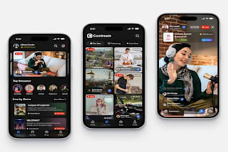 develop live streaming app, video streaming app, video streaming website