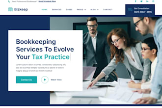 design redesign bookkeeping website accounting website tax finance CPA website