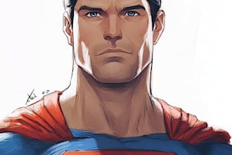 superhero character for comics