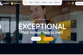 wix cleaning business website redesign house cleaning website janitorial website