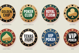 design or redesign elegant poker logo and poker chip