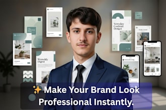 design professional instagram and facebook posts