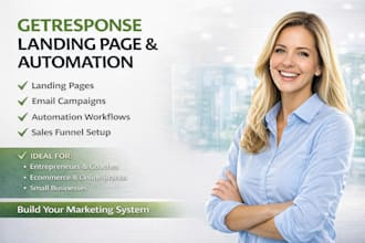 do getresponse landing page design email campaign automation sales funnel