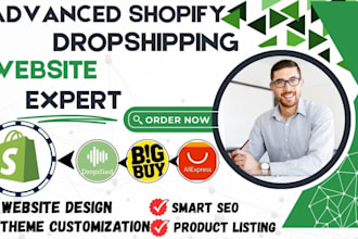 create automated shopify dropshipping store shopify website via avasam bigbuy