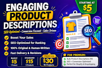 write SEO product descriptions that increase sales