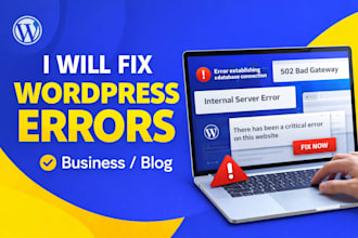 fix wordpress issues, bugs, fix wordpress errors