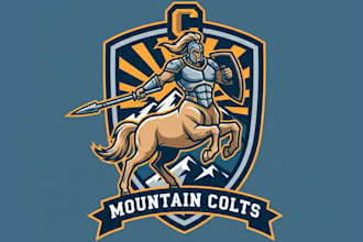 make amazing centaur mascot logo with new concepts design