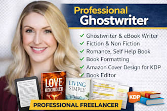 ghostwrite your medical, psychology, educational and motivational books, ebook
