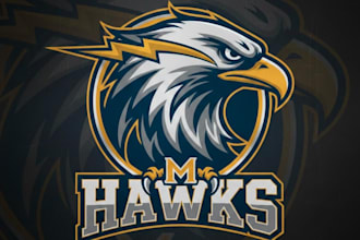 design wonderful style for eagle mascot logo design service