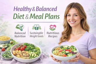 be your dietitian for a healthy and balanced diet plan and meal plan