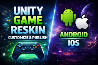 reskin your unity game and customize it for android and ios
