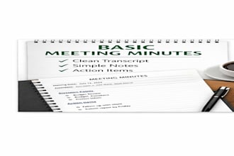 professionally type and format your meeting minutes