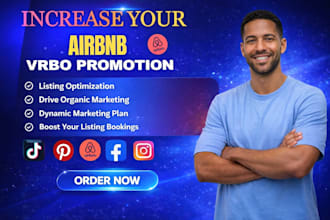 do airbnb listing optimization, seo, vrbo promotion and marketing