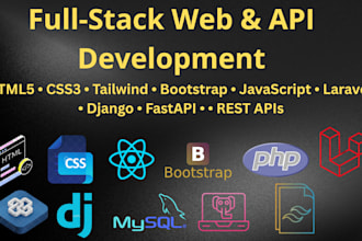 create a full stack laravel PHP and mysql web application or rest API