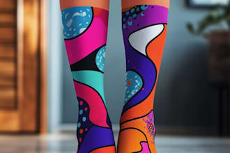 design custom and unique socks design