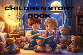 illustrate children story book illustration cute children story book cover