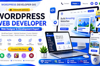 be your wordpress expert to design, develop or redesign a professional website