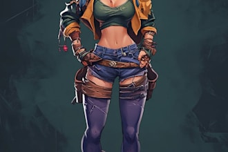 create 2d game character sprite sheets and animation