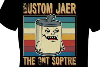 custom meme t shirt design with vintage or bootleg style