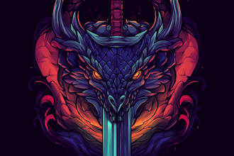 do a fantasy game logo