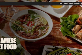 do wordpress landing page website, one page website, business website