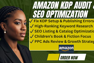 audit amazon kdp account fix kdp setup errors amazon kdp optimization ppc ads