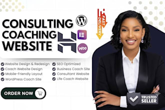 build a coaching website for life coach, consultant, speaker, trainer