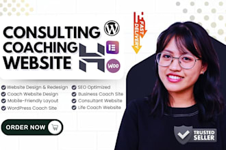 build a coaching website for life coach, consultant, speaker, trainer
