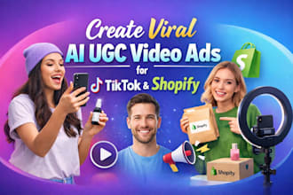 create viral ai ugc video ads for tiktik and shopify