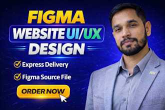 do figma website design, ecommerce website,  business website, ui ux design
