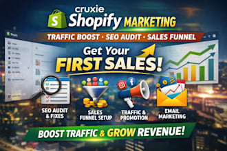 optimize shopify store SEO cro shopify marketing organic traffic growth