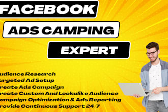 be your facebook ads camping expert for high sales